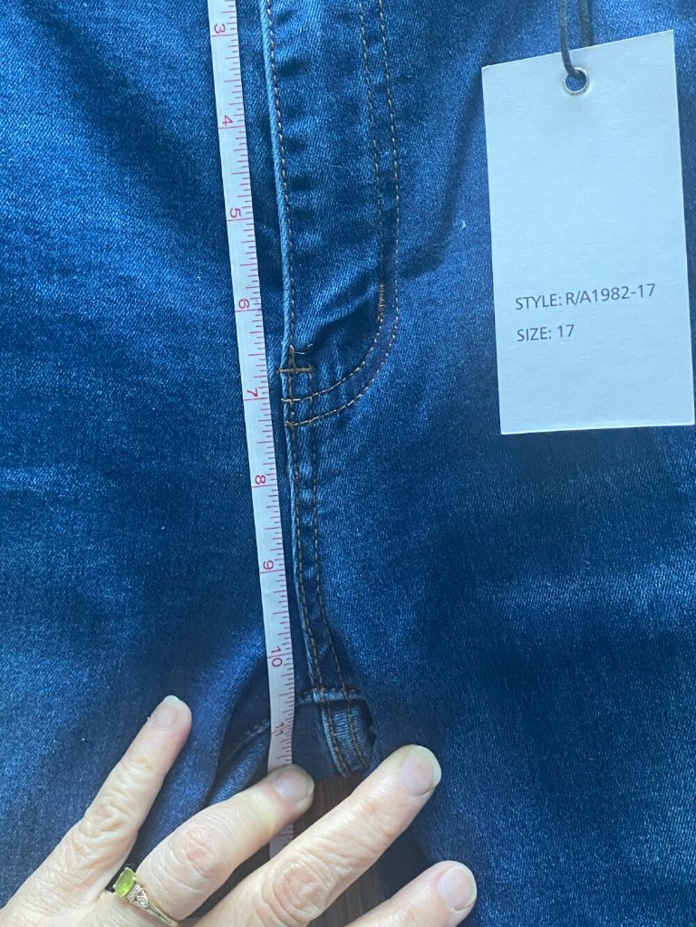NWT Y2K-Style Bamboo Flare Jeans with 10" Side Ankle Slits Style R/A 1982-17 SIZ - Picture 11 of 12
